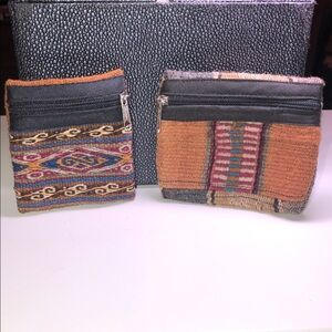 Colorful Patterned Coin Pooches Bundle Set Of (2)